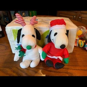 Snoopy Christmas plush - set of 2